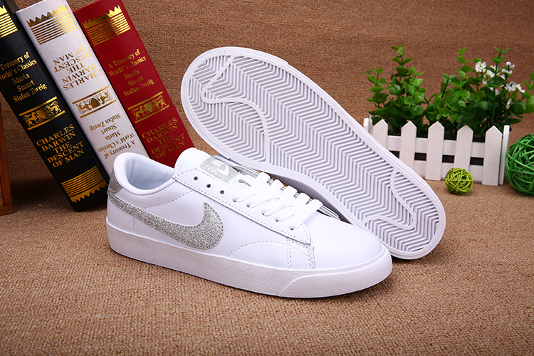 Nike Tennis Classic Korea White Silver Shoes - Click Image to Close